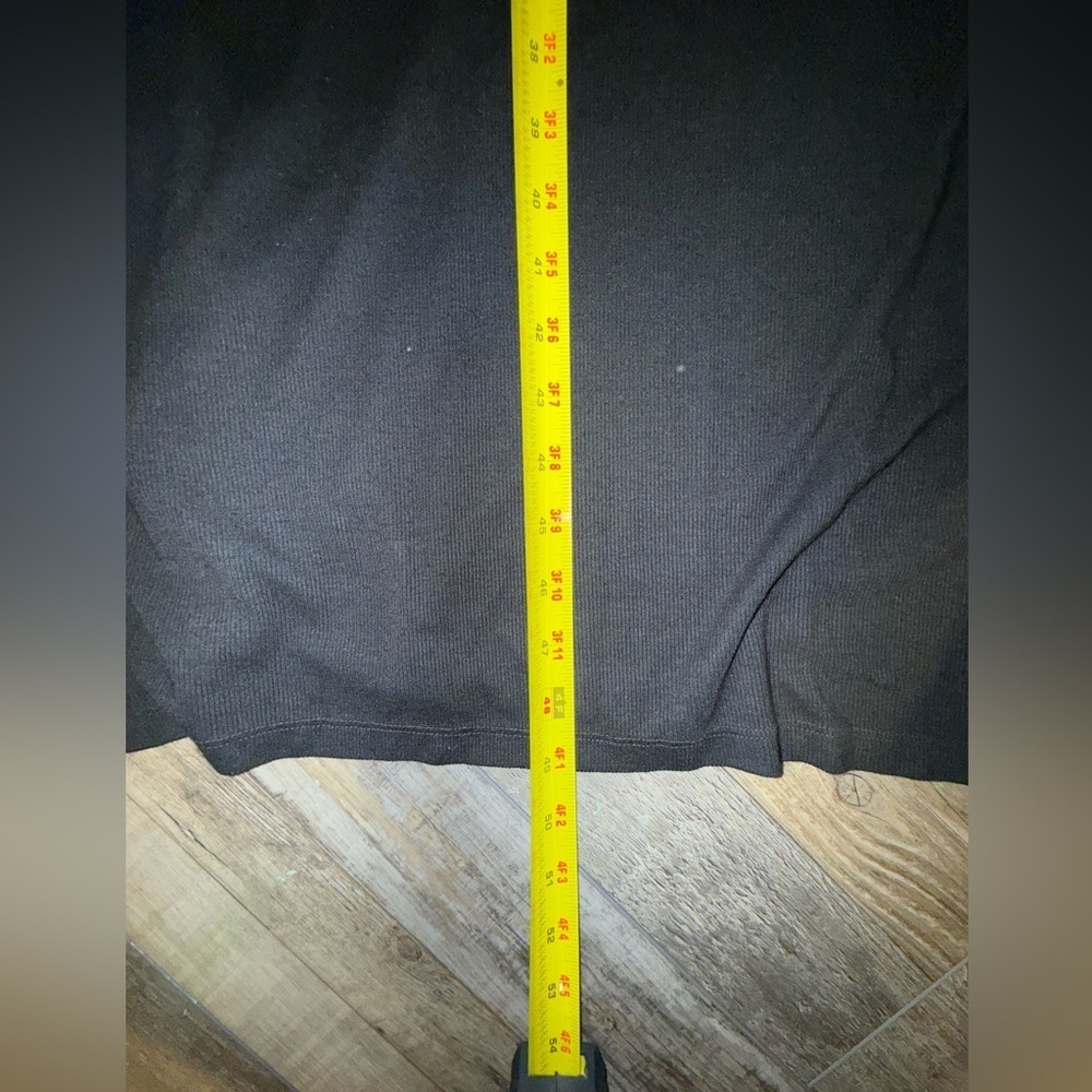Electric & Rose Black ribbed dress large EUC - Picture 5 of 6
